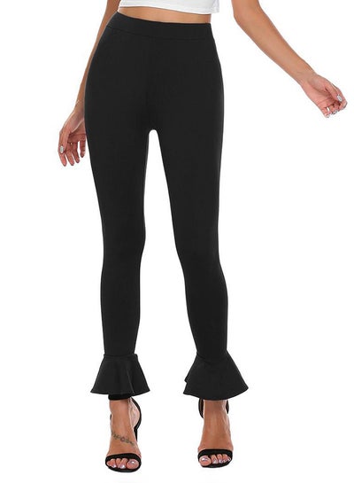 Buy SweatyRocksWomen's Casual Skinny Leggings Stretchy High