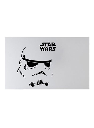 Buy Star Wars Face Pattern Wall Sticker Black 41x32centimeter in Saudi Arabia