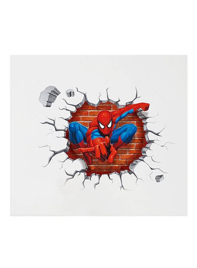 Buy Spider-Man Cartoon Wall Sticker Red/Blue/Grey 50x50centimeter in Saudi Arabia