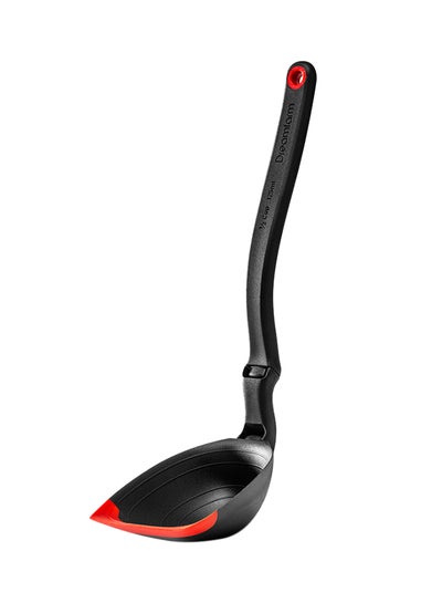 Buy Spadle - Sit Up Scraping Spoon Red/Black in UAE