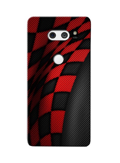 Buy Combination Protective Case Cover For LG V30 Sports Red/Black in UAE