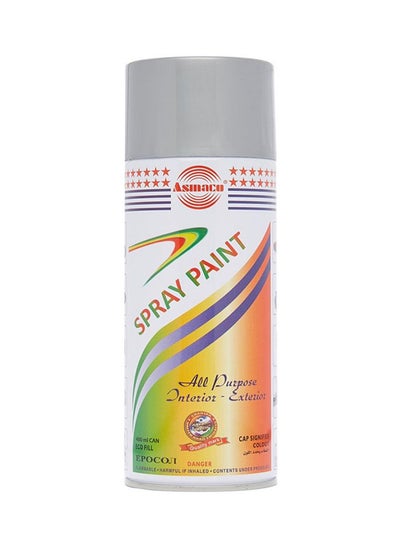 Buy All Purpose Indoor And Outdoor Spray Paint Grey 400ml in UAE