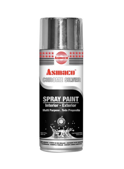 Buy Quick Drying Smooth Finish Premium Quality Durable High-Gloss Spray Paint Silver 400ml in Saudi Arabia