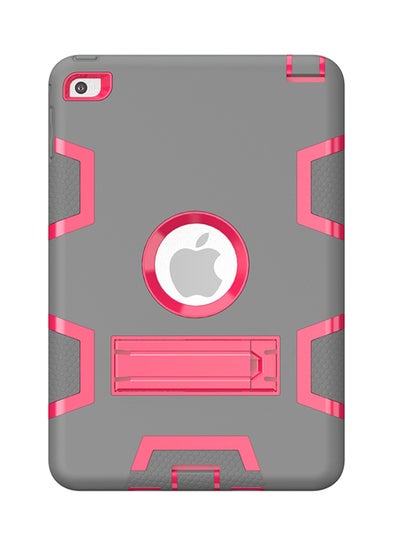 Buy Protective Case Cover For Apple iPad Mini 4 Grey/Rose Red in Saudi Arabia