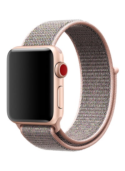 Buy Replacement Band For Apple Watch Series 1/2/3 38mm Pink Sand in Saudi Arabia