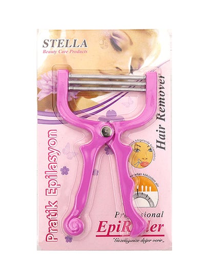 Buy Manual Face Hair Removal Tool Pink/Silver in UAE