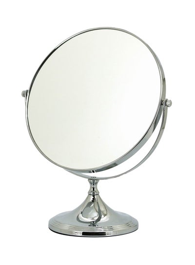 Buy Double Sided Mini Vanity Mirror Silver 25inch in Saudi Arabia