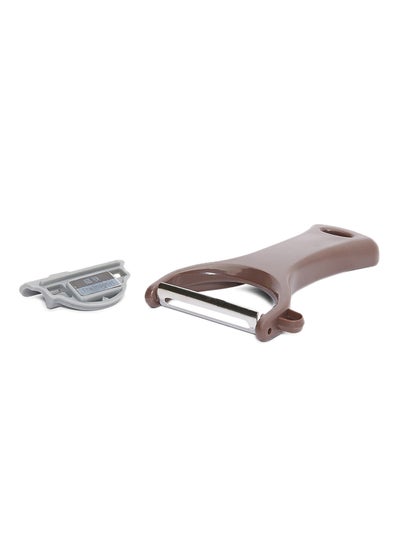 Buy Multipurpose Peeler Brown/Silver standard in UAE