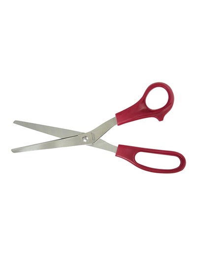 Buy Stainless Steel Standard Scissors Red/Silver in Saudi Arabia