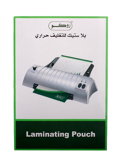 Buy 100-Piece A3 Thermal Laminating Films Clear in Saudi Arabia