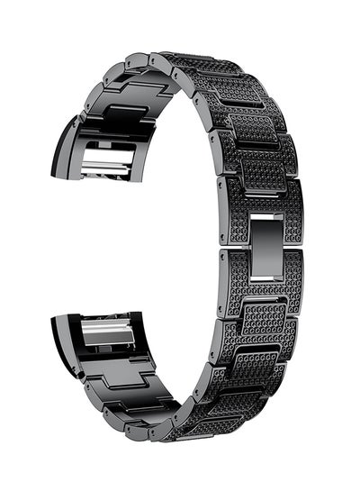 Buy Replacement Watch Bracelet For Fitbit Charge 2 Black in Saudi Arabia