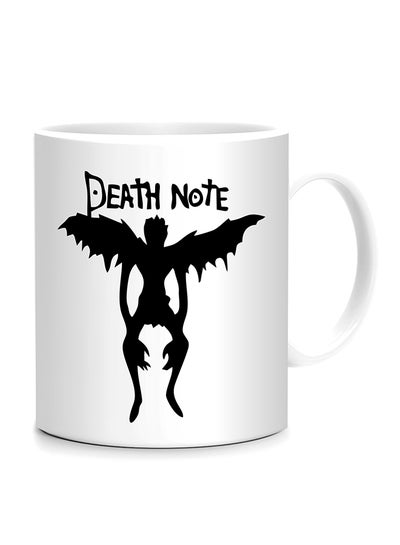 Buy Ryuk Death Note Anime Funny Printed Mug White/Black 10cm in UAE