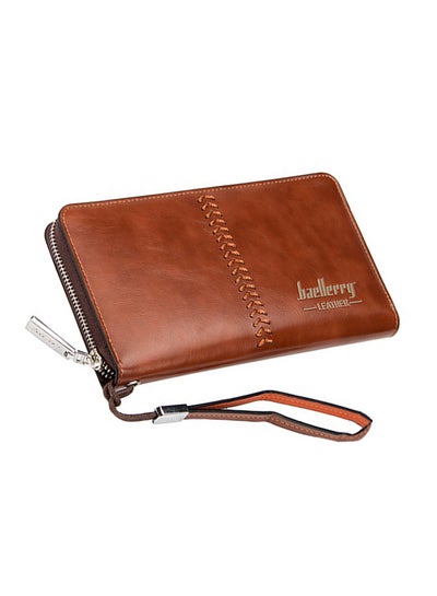 Buy Leather Business Wallet Brown in UAE