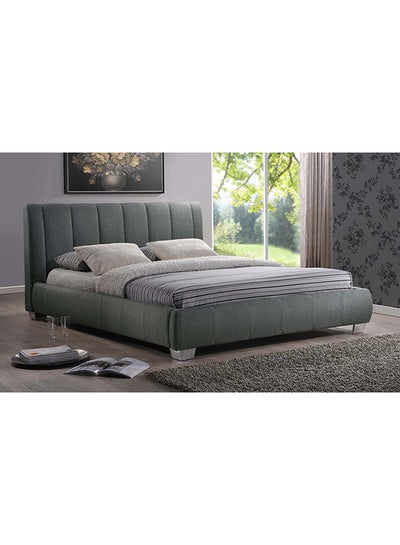 اشتري Olson Modern Platform Bed With Mattress Grey King في الامارات