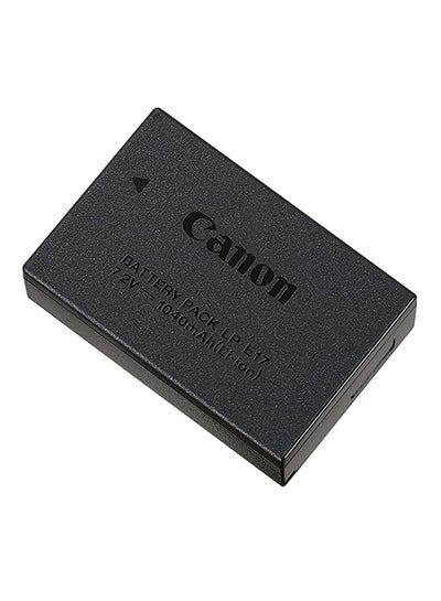 Buy 1040.0 mAh Rechargeable Lithium Ion Battery Pack For EOS750D Black in UAE