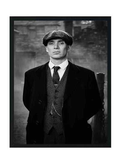 Buy Thomas Shelby Wooden Frame Wall Art Painting Black/White 32 X 22 X 2centimeter in Saudi Arabia