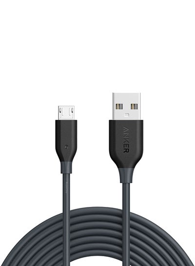 Buy PowerLine Micro USB Charging Cable Grey in Saudi Arabia