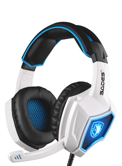 Buy Wired Over-The-Ear Noise Cancelling Stereo Gaming Headset With Mic in UAE