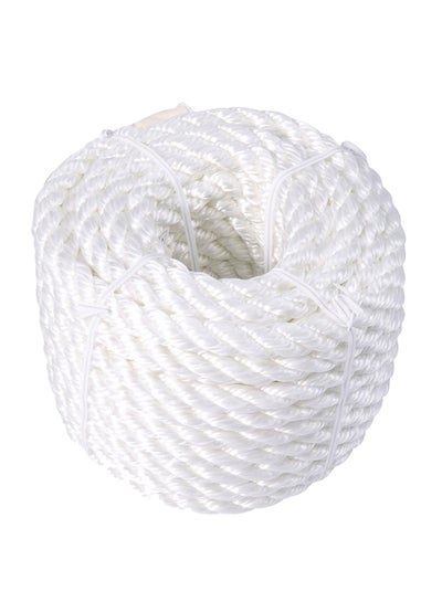 اشتري حبل ملفوف مصنوع من مادة البولي بروبلين أبيض 1.3سم في السعودية