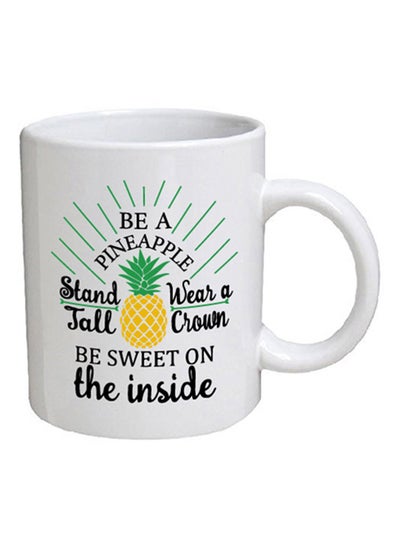 Buy Funny Quote Coffee Mug White/Black/Green in UAE