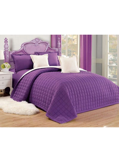 Buy 6-Piece Compressed Comforter Set microfiber Purple King in Saudi Arabia