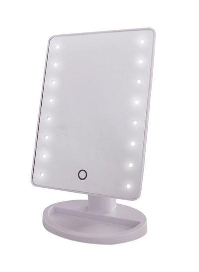 Buy Make Up Mirror With LED Lights White in Saudi Arabia