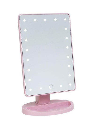 Buy Makeup Mirror With LED Pink in UAE
