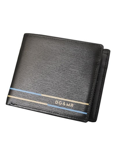 Buy Bi-Fold Leather Wallet Black in UAE