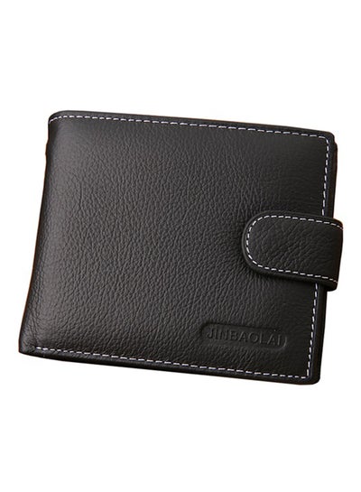 Buy Bi-Fold Leather Wallet Black in UAE