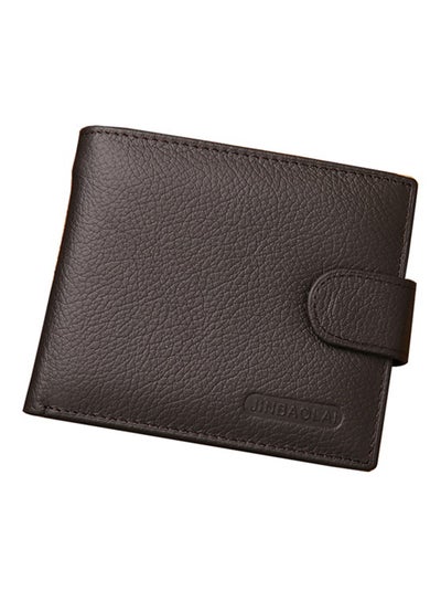 Buy Bi-Fold Leather Wallet Brown in Saudi Arabia