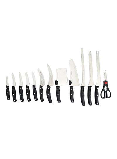 Buy 13-Piece Complete Knife Set Black/Silver in UAE