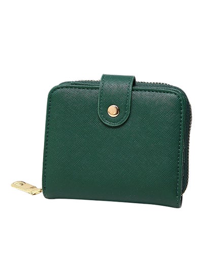 Buy Mini Bifold Leather Wallet Green in UAE