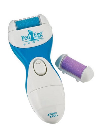 Buy Cordless Electric Callus Remover White/Blue in Egypt