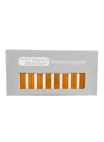 Buy 10-Piece Whitening Ampoules Set Gold 30ml in UAE