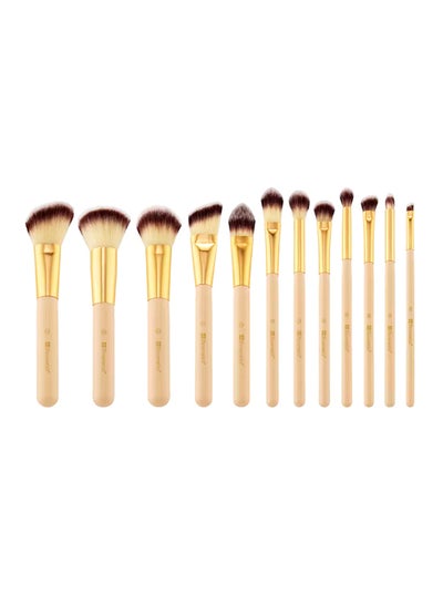 Buy Makeup Brush Set Beige/Gold in Saudi Arabia