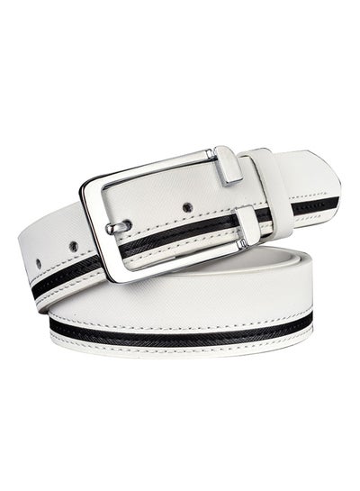 Buy Casual Patchwork Belt White in Saudi Arabia