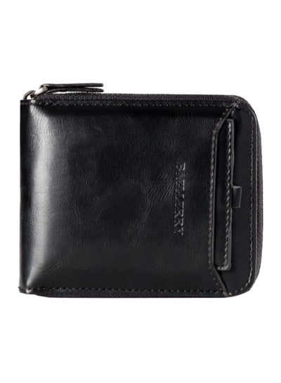 Buy Vintage Style Horizontal Wallet Black in Saudi Arabia