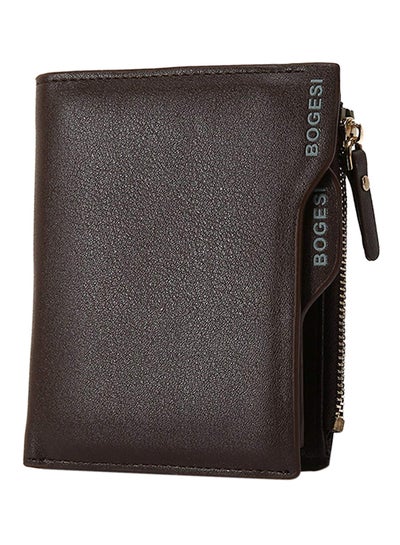 Buy Classic Pattern Wallet Brown in Saudi Arabia