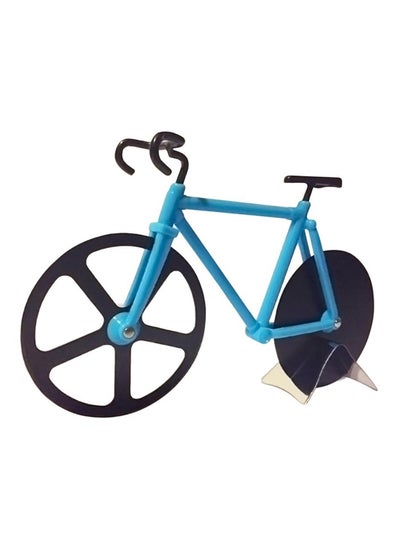 Buy Bicycle Shaped Pizza Cutter Blue/Black 22centimeter in Saudi Arabia