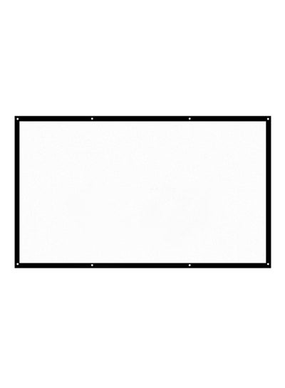 Buy 120-Inch HD Portable Projector Screen 16:9 H 120 White in UAE