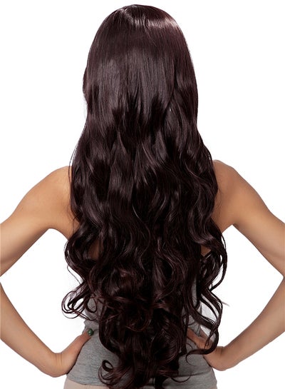 Buy Long Curly Party Hair Wig Dark Brown 300grams in Egypt