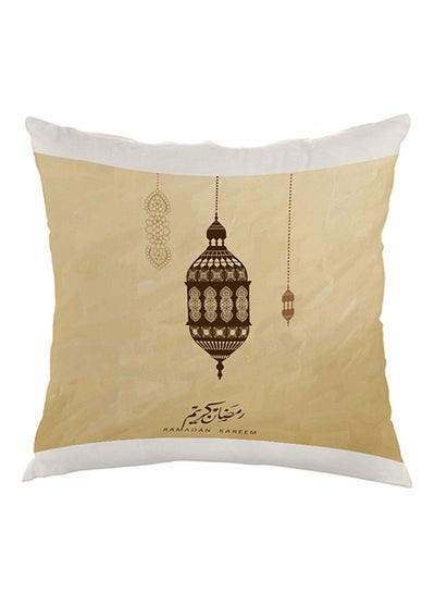 اشتري وسادة بطبعة رمضان كريم بيج/أبيض/بني 40x40سم في الامارات