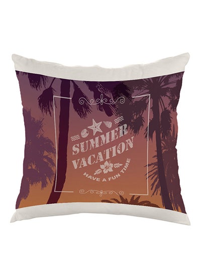 Buy Summer Vacation Printed Pillow velvet Multicolour 40 x 40cm in Egypt