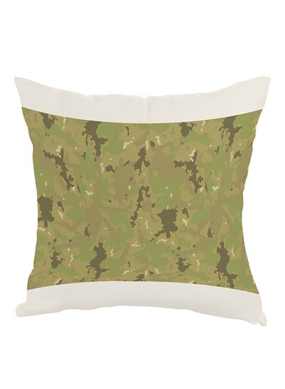 Buy Camouflage Printed Pillow Green/Brown 40x40cm in Egypt