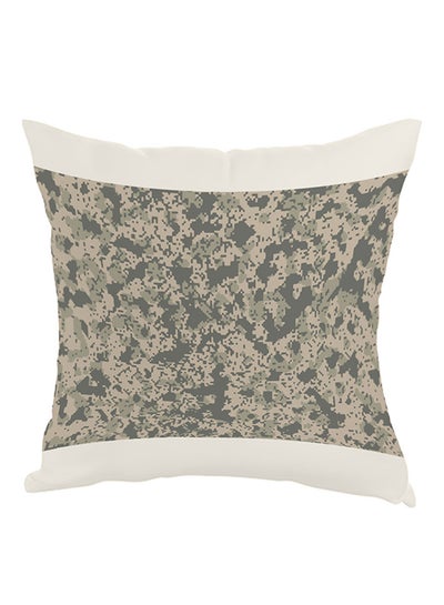 Buy Graphic Printed Printed Pillow Grey/Green/White 40x40cm in Egypt