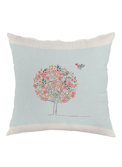 اشتري Birds On A Tree Printed Pillow cover مخمل أزرق/ أخضر/ وردي 40x40سنتيمتر في مصر