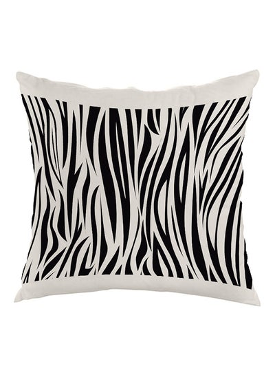 Buy Creative Drawings Printed Pillow Black/White 40x40cm in Egypt