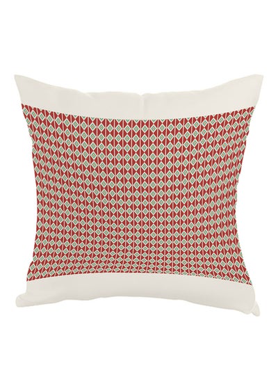 Buy Decorative Printed Pillow Red/Green/White 40 x 40cm in Egypt