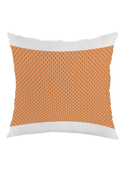 Buy Printed Aerohaven Pillow Orange/White 40x40cm in Saudi Arabia