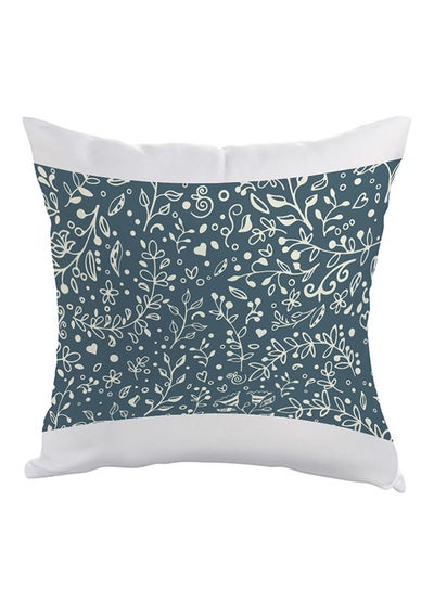 Buy Decorative Tree Paper Printed Pillow Grey/White 40x40cm in Saudi Arabia